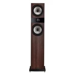 F303i Walnut Front Grille Off large floorstander