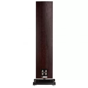 F501 Rear Dark Oak small floorstander 600x600 598x598