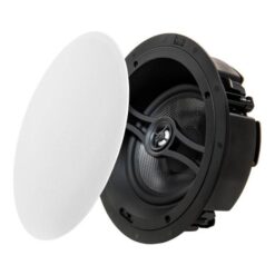OSD Audio BLACK R83A 175W,  8"- 15° Angled Inceiling Trimless Speaker With Carbon Fibre &  1"Aluminium Tweeter