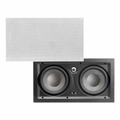 OSD Audio BLACK T63LCR Dual  6.5" Inwall Trimless Speaker With Carbon Fibre & 1"Aluminium  Tweeter