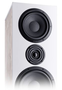 HECO Aurora 1000 Floorstanding Speakers - Ivory White