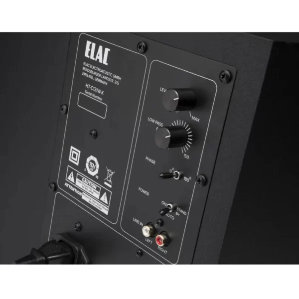 elac cinema 5 sub back
