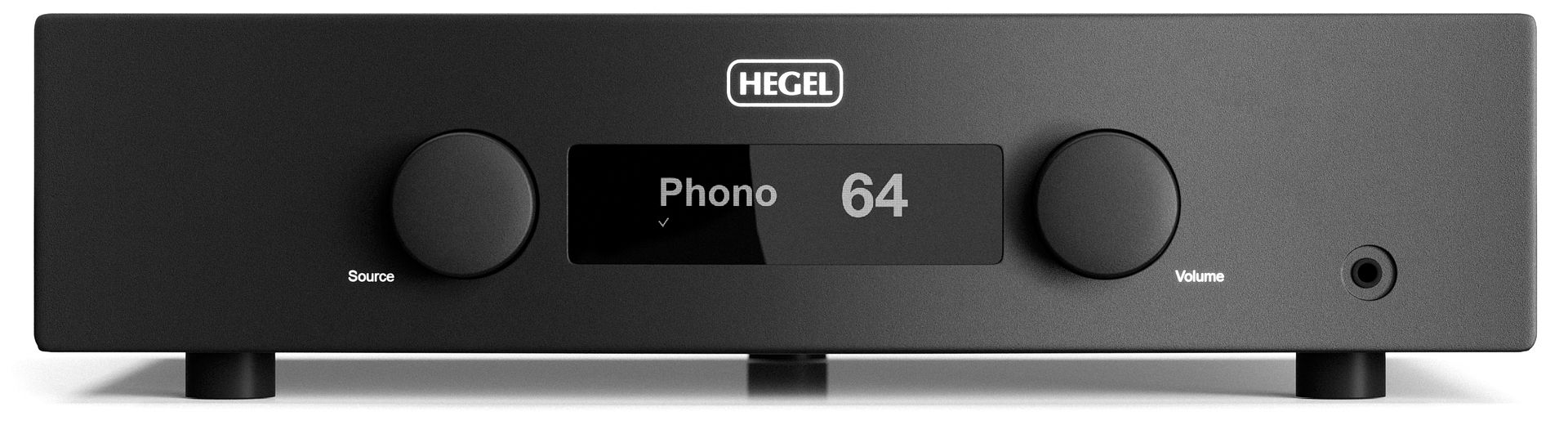 Hegel H-190V integrated amplifier, front view