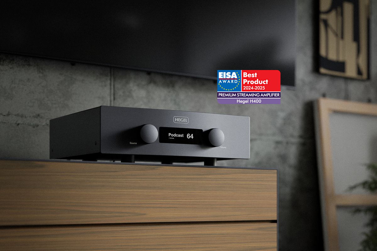 Hegel H-400 integrated amplifier winner of the EISA Best Product Award 2024-2025