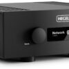 Hegel H-600 integrated amplifier, front three-quarter view