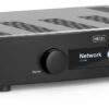 Hegel H-95 integrated amplifier, front three-quarter view