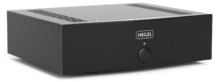 Hegel H20 power amplifier, front three-quarter view