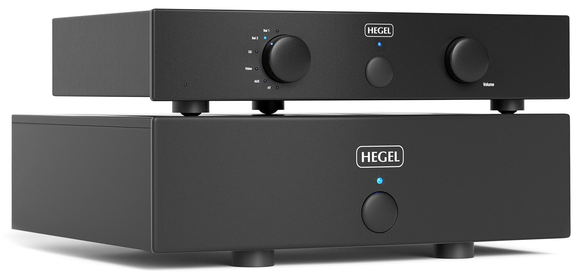 Hegel P20 preamplifier in a matching Hegel system