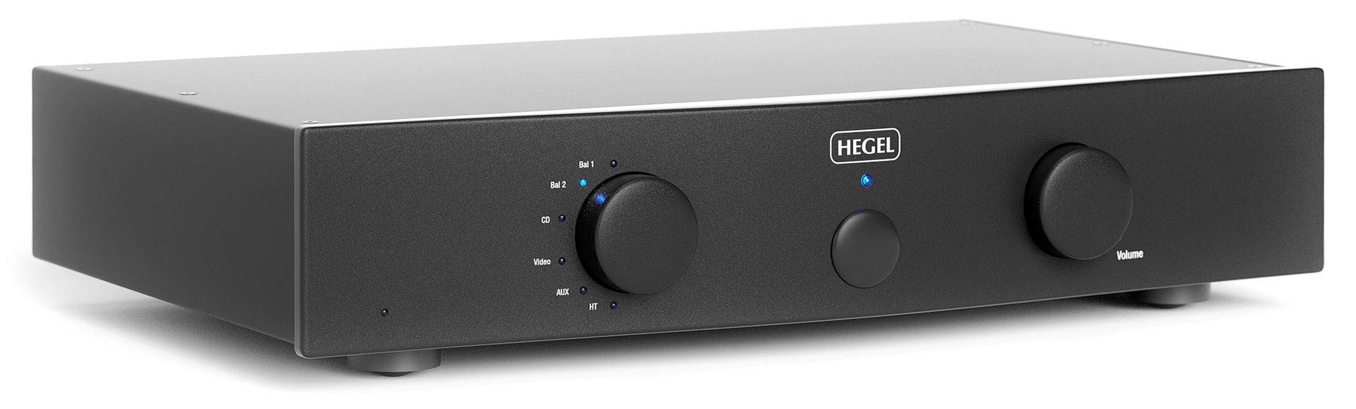 Hegel P20 preamplifier, front three-quarter view