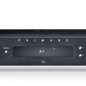 primare i15mm integrated amplifier and mm phono stage front black