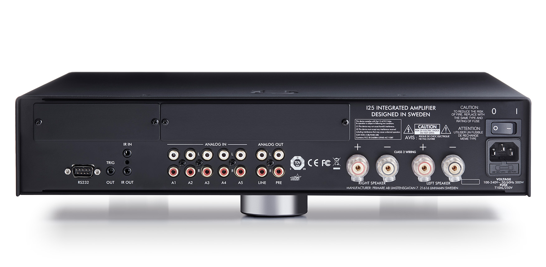 primare i25 modular integrated amplifier back