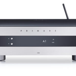 primare i25 prisma modular integrated amplifier and network player front titanium