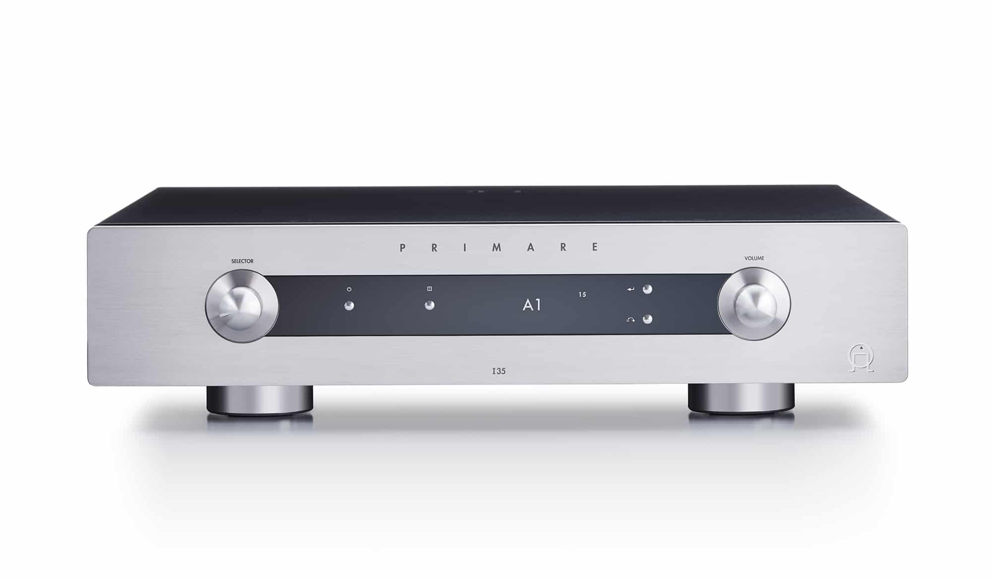 primare i35 dac modular integrated amplfiier and digital to analog converter front titanium