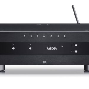 primare i35 prisma modular integrated amplifier and network player front black
